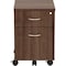 Lorell 15.8 in W 2 Drawer Pedestal, Walnut, Laminate 16230 - alternate 5
